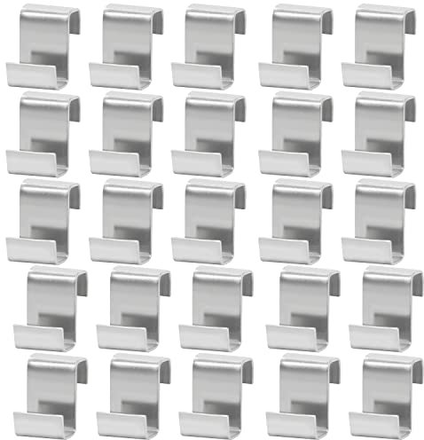 25 Stück Z-Clips für Gewächshausglasscheiben Gewächshausclips für Glas Edelstahl Gewächshaus Z-Clips Gewächshausfensterclips Glasscheibenbefestigungen Clips für Gewächshausglas Ersatzzubehör