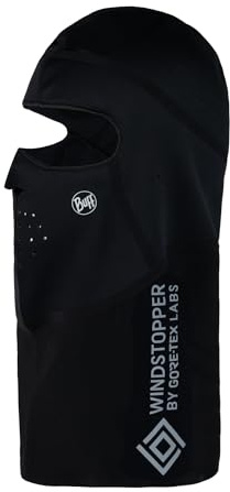 Buff Windproof Balaclava Solid Black S/M Unisex Adult