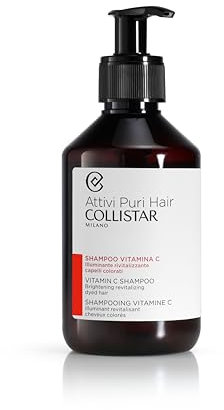 Collistar Vitamin-C-Shampoo, Leuchtkraft und Neue Vitalität, Gefärbtes Oder Kraftloses Haar, 250 ml