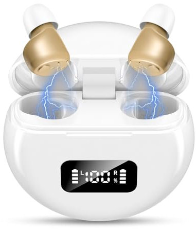 Mini digital Rechargeable Sound amplifier with Noise Cancellingfor Seniors Into Ear（ With USB charging）