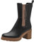 MARCO TOZZI by Guido Maria Kretschmer Damen Chelsea Boots mit Blockabsatz mit Reißverschluss, Schwarz (Black/Nature), 41 EU
