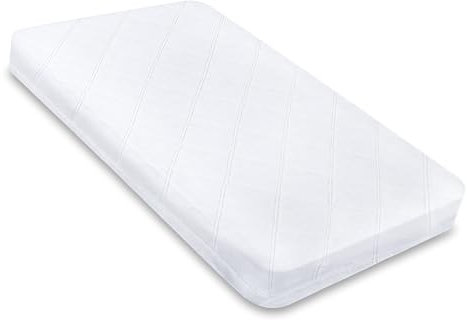 Stubenwagen Baby Matratzen Kinderwagen 50x83 cm - Matratze Beistellbett Babywiege Kindermatratze Oval Reisebett Nässeschutz Moseskorb Matraze 50 x 83 Kinderwagenmatratze Oeko-Tex