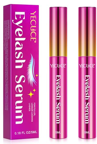2Pack Eyelash Growth Serum - Wimpern Serum Schnell Wachstum Für Stärkere, Gesündere Wimpern & Augenbrauen | Wimpernwachstum Fluid mit Biotin | Fortschrittlichen Formeln, Vegan & Cruelty-Free