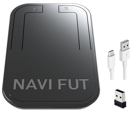 Generico Mouse da Piede Wireless per PC e Mac - Controllo Cursore e Clic Senza Mani, Ideale per RSI, Tunnel Carpale, Dolore al Polso e Accessibilità, 1600 DPI, Plug and Play
