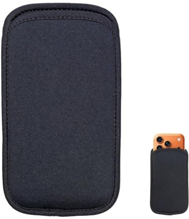 ARYIMYDP Custodia Smartphone Universale per iPhone 17 Pro Max, 16 Pro Max, 15 Pro Max, 14 Pro Max e Samsung S25-S23 Ultra, Custodia per telefono, Sottile Antiurto Neoprene Ideale Sport Viaggio(Nero)