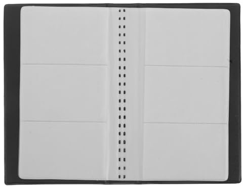 PLAFOPE Organizer per Biglietti da Visita in PU Resistente all Acqua e Polvere Portafoglio Libro Portatile per Ufficio Custodia Morbida per Uomini e Donne Raccoglitore Salvaspazio per