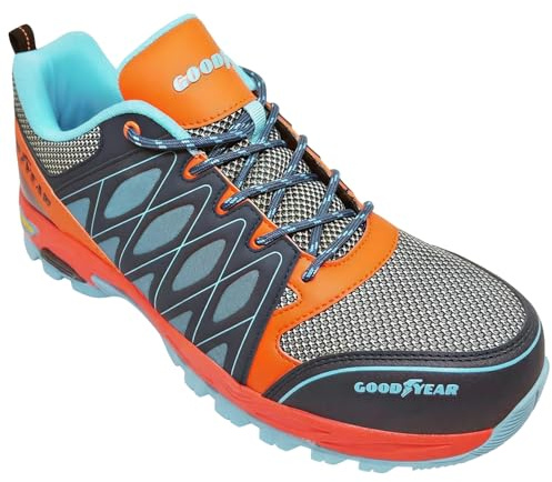 Goodyear S1 SRA HRO, Zapatillas de seguridad para Hombre, Orange Blue, 44 EU