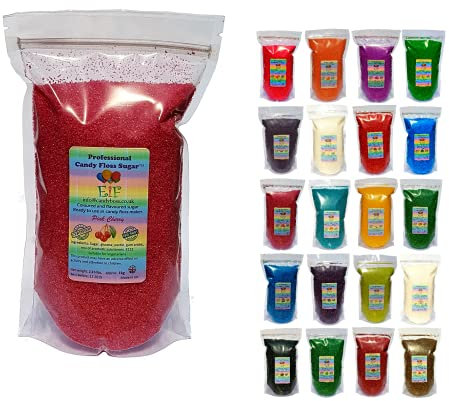 Candy Floss Cotton Sugar CandyBoss Pink Cherry 1 KG - Ready to Use in Your Machine