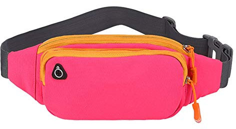 Bumbags,Bauchtasche Herren,Gürteltasche Damen,Hüfttasche Schwarz,Wasserdicht Laufgürtel,Handytasche Sport Gürteltaschen (Rosa)