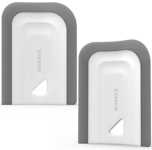 MORNIIE Gebogener kleiner Abzieher.Küchenabzieher für Küchentheke,Spüle,Geschirr.Vielseitig einsetzbar.Duschabzieher für Waschtischplatte,Spiegel.Fensterabzieher für Autofenster,Seitenspiegel. 2 Stück