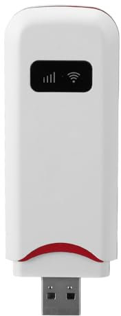 Enrutador USB 4G LTE, Enrutador WiFi 4G de Bolsillo Enrutador Móvil de Alta Velocidad de 150 Mbps con Tarjeta SIM, Compatible con 10 Dispositivos WiFi, Módem USB LTE 4G para Viajes