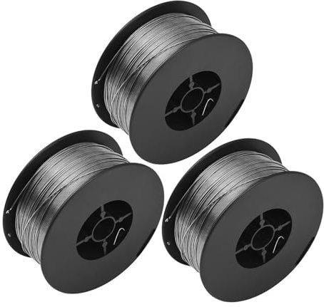 Gatuida 3 Rolls Flux Core Microfilament Steel Welding Wire Cored Mig Wire for Gasless Welding Spool for Home Use DIY Projects and Repairs for Fabrication