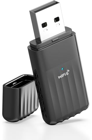 COMFAST Chiavetta WiFi, Adattatore USB per WiFi WiFi6 900Mbps Doppia Frequenza, Bluetooth 5.3, MU-MIMO, WPA3, Compatibile con Windows 10, 11, Ricevitore Wi-Fi Plug&Play per PC, Desktop, Notebook