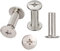 INCREWAY 30 Sets Chicago Reliure Vis, reliure à vis de reliure nickelée 5 mm x 15 mm, ton argent