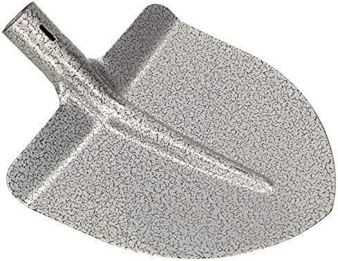 KOTARBAU® Pala de jardín de Frankfurt de 270 x 265 mm, para mango de 38 mm de diámetro, de acero para recoger alimentos a granel, sin mango