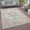 Paco Home Outdoor Teppich Wetterfest Wohnzimmer Balkon Küche Schlafzimmer Marokkanisch Muster Ornamente Mandala Türkis Blau, Grösse:80x150 cm