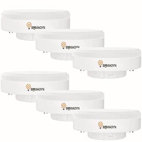 BHMAOYN GX53 LED 9W Bianca Naturale 4000K,Sostituisci 75W GX53 Lampadine Alogene,180° 800LM CRI>85,Per Llluminazione Sottopensile，Non Dimmerabile,set di 6