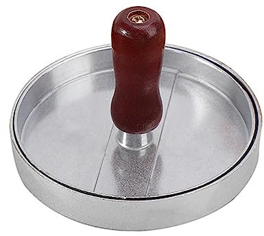 Altsuceser Hamburger Press Patty Maker, Non-Stick Stuffed Burger Press Patty Maker Mold for Beef Veggie Burger BBQ Barbecue Grill Silver