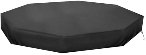 Couverture de bac à sable couverture de bac à sable octogonale de 84x78x9 pouces housse de remplacement de bac à sable étanche à la poussière avec cordon de serrage pour couvercle de bac à sable extér