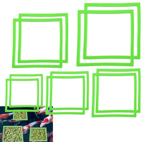 Anillos para Plantas de Acuario, Cesta Cuadrada para Peces, 10 Unidades, Ajustable, Accesorio para Acuario, Soporte para Plantas flotantes, Herramienta fácil para Colocar Plantas para Acuario