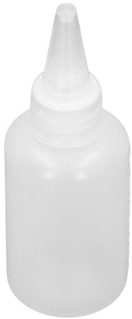 aqxreight Flacone in Plastica da Spremere da 100 Pezzi, 60 Ml, Traslucido Multiuso, Flacone Erogatore per Spremere Olio Liquido, Inchiostro a Pigmenti, il Termine in Scala delle esigenze. in