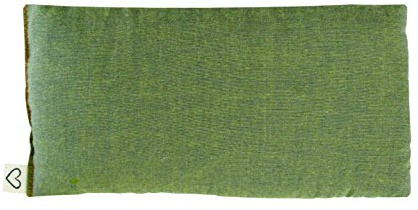 Peacegoods SCENTED Lavender Flax Seed Eye Pillow - 4 x 8.5 - Soft & Soothing Cotton - Naturally Calming Colors - green