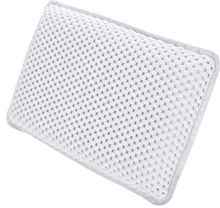 Cuscino Bagno Antiscivolo Ergonomico in PVC, Supporto Collo e Schiena Imbottito, Poggiatesta Doccia Impermeabile con Schiuma Morbida per Relax Termico in Vasca da Bagno