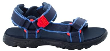 Jack Wolfskin Unisex Seven Seas 3 K Sandale, Blue/Red, 33 EU