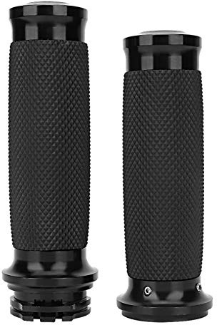Yctze Premium 25mm Universal Motorcycle Grips - Custom Handlebars, Aluminum + Rubber Anti-Slip Design for Ultimate Control and Comfort.