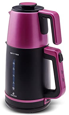 Karaca Berry Tea Xl Caymaker Raspberry mit Teekanne aus Stahl und Wasserkocher Rosa Wasserkocher, Tee, Tea Maker, Turkisch Tee Kanne, Türkisch Traditional Tee