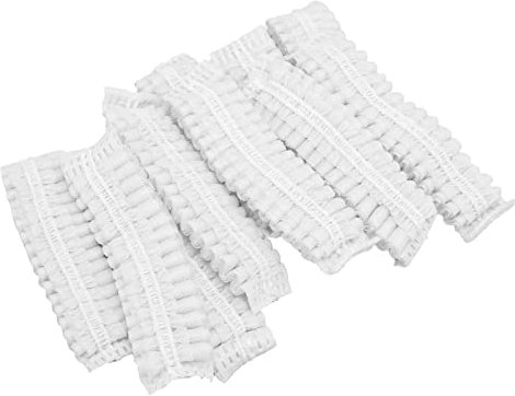 Annadue 100 Pezzi Coperture per Cuffie, Coperture per Cuffie in Tessuto Non Tessuto Monouso/Coperture per Cuffie/Protezione per Cuffie, Coperture per Padiglioni Elastici, per Cuffie da 8,5-12(Bianco)