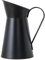 Cabilock Vintage Blumenvase Rustikale Milchkanne Metall Blumentopf Shabby Chic Vase Bauernhaus Landhaus Deko Kanne Krug Eisen Blumeneimer Tischvase Büro Wohnzimmer Tischdeko Schwarz