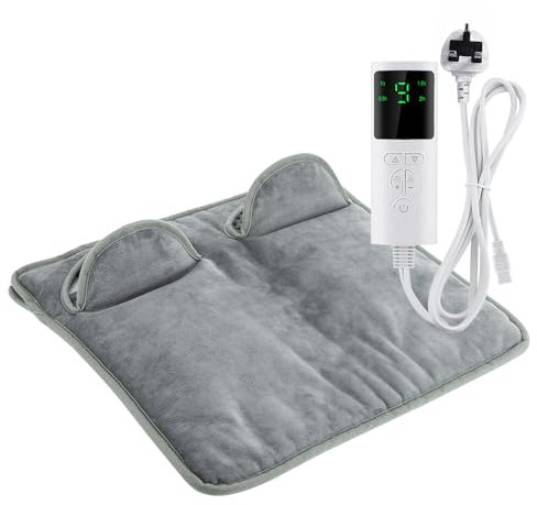 Electric Heated Foot Warmer, Heating Pad for Feet with 9 Heating Settings 4 Timers, Auto Shut Off and Machine Washable-Fast Heating Pad Cushion for Foot, Back and Full Body for Women Men