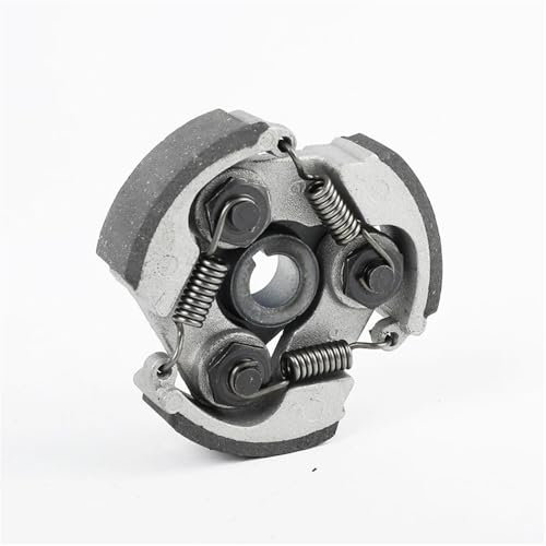 YGUWZ Kompatibel mit 2-Takt-47cc, 49cc, 3-Schuh-Kupplung, Aluminium, Mini-Motorrad, Quad, ATV, Dirt Bike (grau mit 3 Rillen)