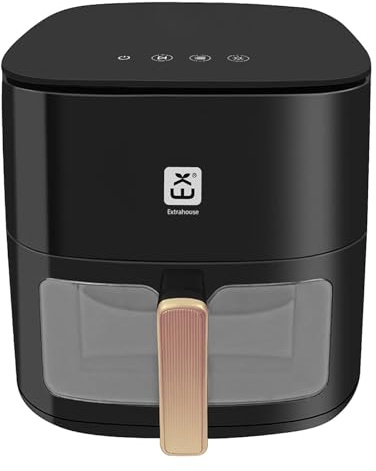 Friggitrice ad Aria 7 Litri, Airfryer Senza Olio con Finestra Visibile, Friggitrice XXL con Touch Screen, 1800W, Modalità di illuminazione, Indicatore di Shake, One-Touch Display