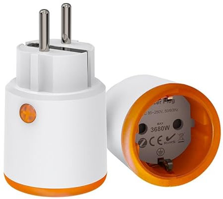 Smart Plug, control remoto vía app, temporizadores y horarios configurables, enlace de ahorro de energía, 16A, 3680W