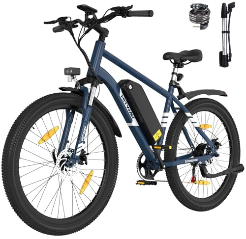 HITWAY Electric Bike for Adults, 27.5 inch E Mountain Bike, Electric Bicycle,Commute E-bike with 36V13Ah Removable Battery,Max Range 60-100km, 7 Speed