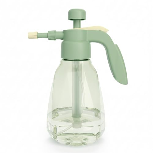 Pulvérisateur à Pression 1,5 l avec Réglable avec Buse,Sprayer à Main Réservoir Haute Capacité,Confort Ergonomique pour Jardinage,Nettoyage et Pulvérisation de Plantes Fragiles,Vert