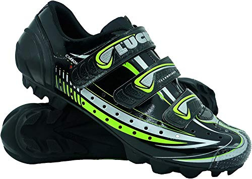 Luck Zapatilla de Ciclismo Master, con Suela de Carbono y Triple Tira para una sujeción (47 EU)