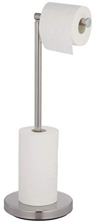 axentia 2-in-1 Papierrollenständer und Ersatzrollenhalter aus Edelstahl