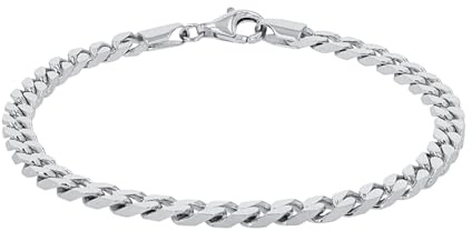Amor Armband 925 Sterling Silber Unisex Damen Herren Armschmuck, 19 cm, Silber, Kommt in Schmuck Geschenk Box,