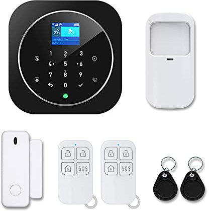 Mengshen Sistema Di Sicurezza Per La Casa Intelligente Controllo APP WiFi Senza Fili GSM 2G Allarme Antifurto Con Sensore Di Movimento Della Porta Per L'ufficio Dell'appartamento Di Casa