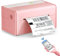 JADENS Bluetooth Thermal Label Printer -Wireless Label Printer -Shipping Label Printer for Small Business, Compatible with USPS, Etsy, Ebay, Works with Windows, iPhone, iPad, 4x6, Pink