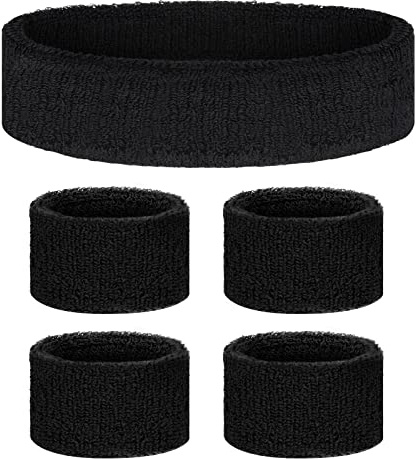 Flintronic svettband handled, absorberande handledsband för kvinnor och män, träningsarm svettband, sport svettband armband mjuk bomull för handboll fotboll tennis