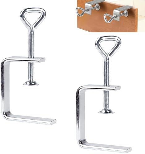 Morsetti A C, 2 Morsetti Morsetto a C per Lavorazione del Legno, Vite Ppiccoli, Morsetto C Argent, Morsetto a C Regolabile Larghezza, per la Lavorazione del Legno del Mobile Fai da Te