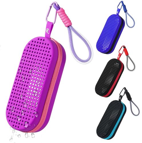 Uarekididol Schwimmbrille Etui, Atmungsaktives Brillenetui Mit Entwässerungslöchern Zum Schwimmen