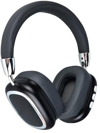 Générique Wireless Over Ear Headphones, Noise Canceling Headset, Ergonomic Design, Rechargeable Battery, Black, for Workout, Commuting, Daily Activities, Working