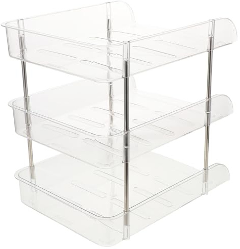 Gogogmee Organizer da Scrivania Ripiani per Libri Documenti e Cancelleria Scaffale Verticale Compatto per Casa e Ufficio Porta Libri e Documenti per Tavolo Studio