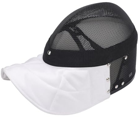 Bnineteenteam Máscara de Esgrima, Casco Protector de Malla de Acero Al Carbono para Entrenamiento, Visión Clara, Diseño Transpirable Antipuñaladas para Esgrimistas Serios (XL)