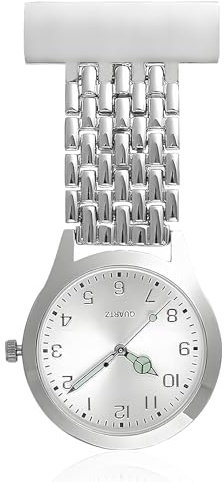 Tarqite Montre D'infirmière avec Clip, Montres D'infirmière Lumineuses, Montre de Poche D'infirmières, Montre Analogique à Quartz pour Le Personnel Médical Femmes Hommes